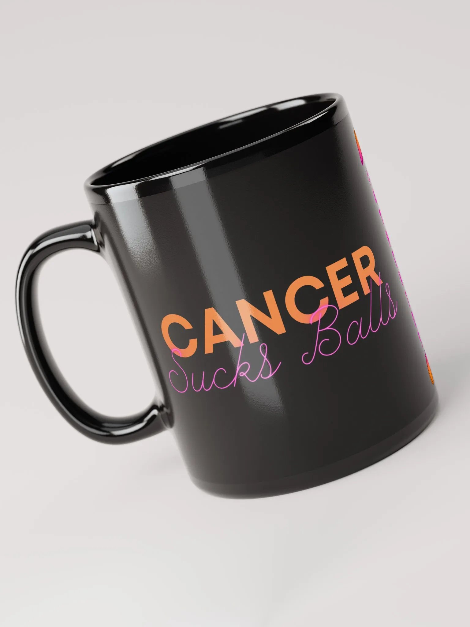 Cancer Sucks Balls - Black Mug product image (6)