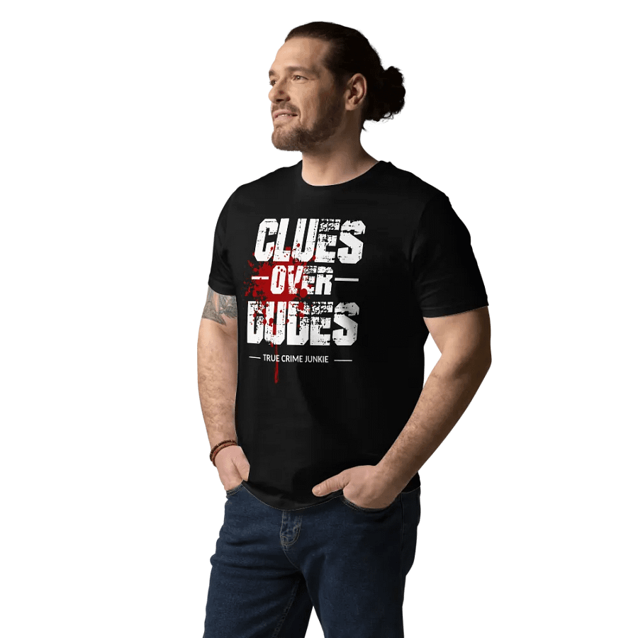 CrimeClothes Clues Over Dudes Organic Short Sleeve T-Shirt product image (3)