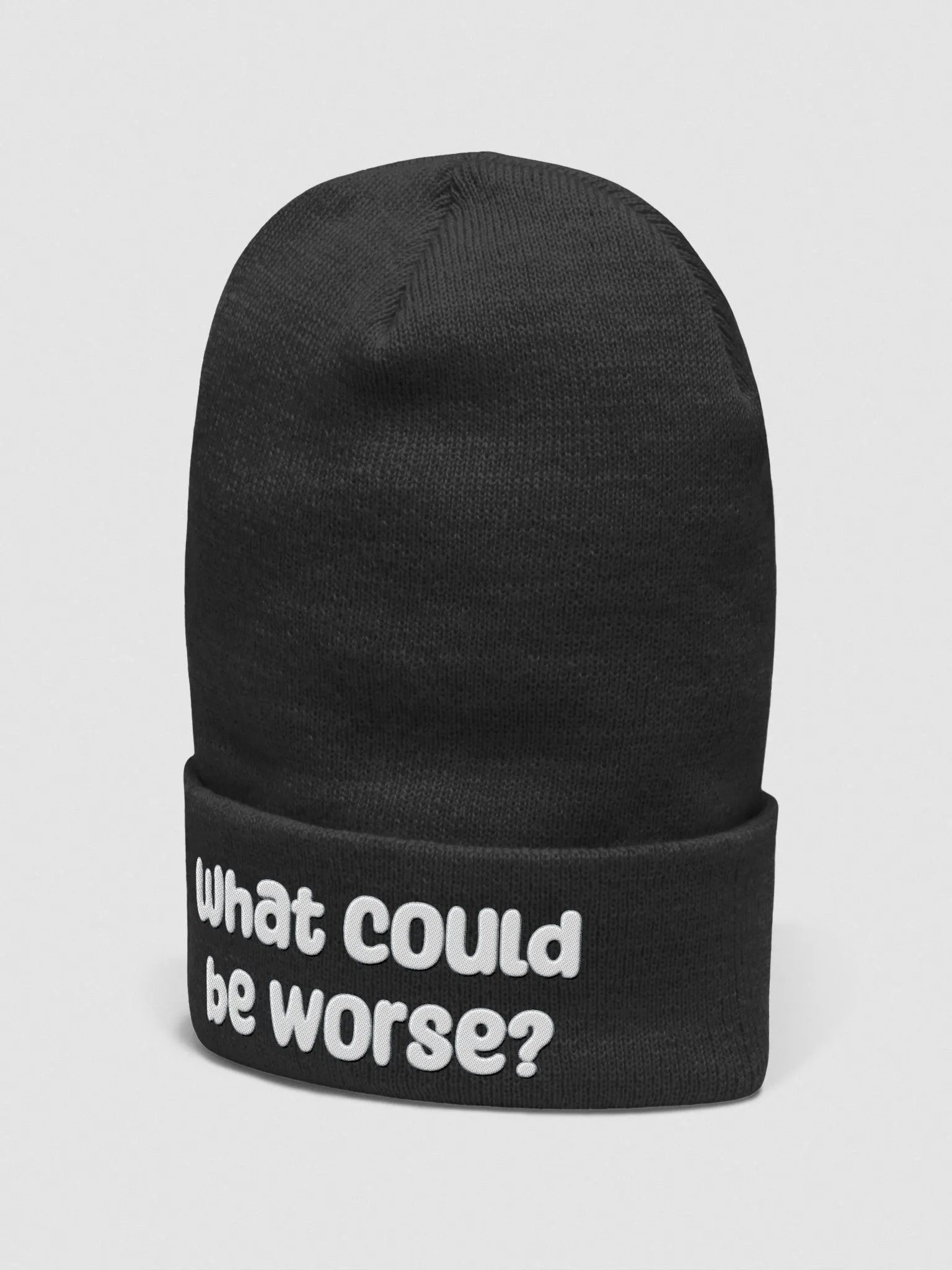 What Could Be Worse? Beanie - dark colours product image (8)