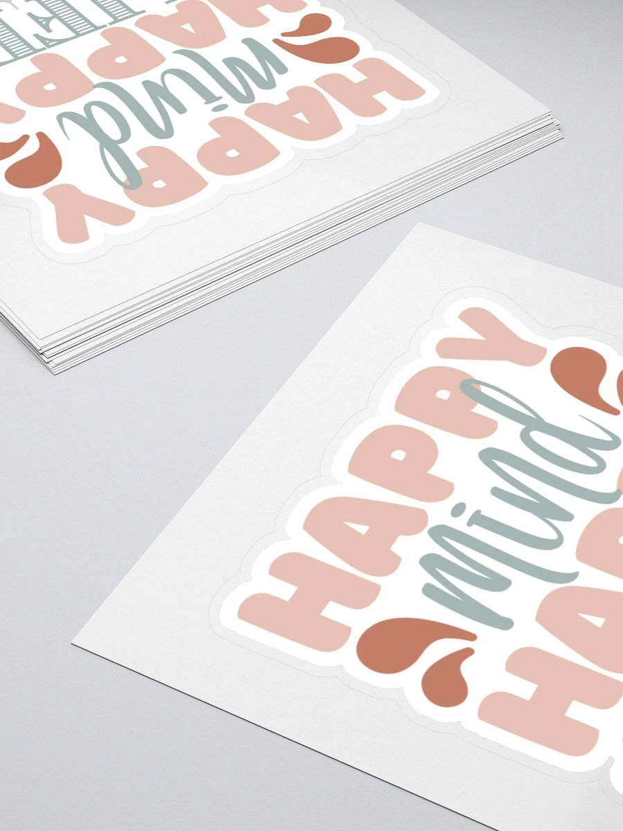 Happy Mind Happy Life Sticker product image (5)