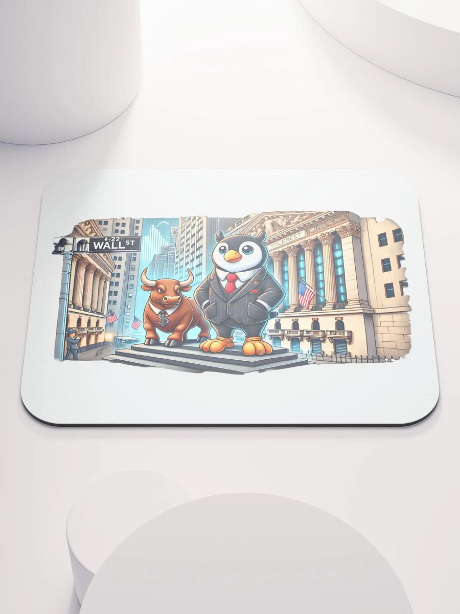 Penguin of Wall Street Mouse Pad product image (3)