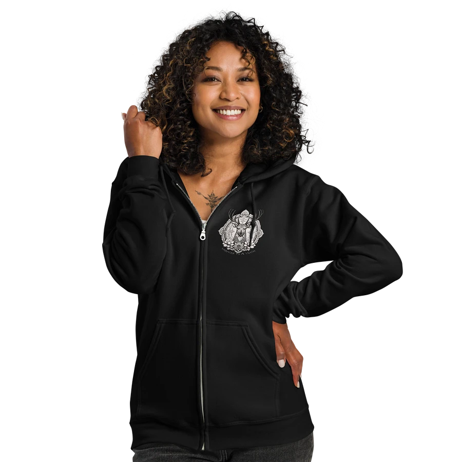 Married To A Vixen Always Together Stag and Vixen Mandala Back Print Zippy Hoodie product image (11)