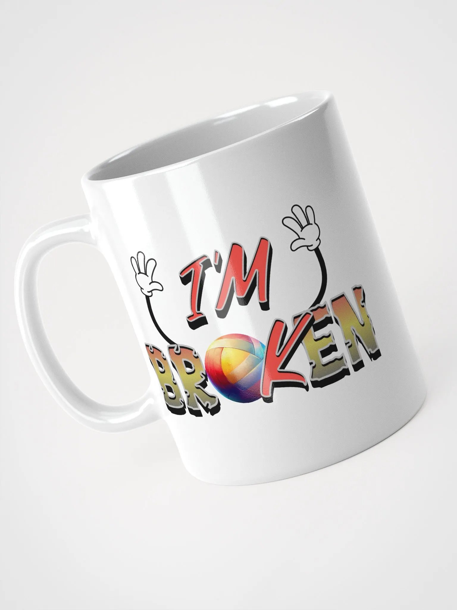 Im Ok Im Broken Volleyball Mug product image (2)