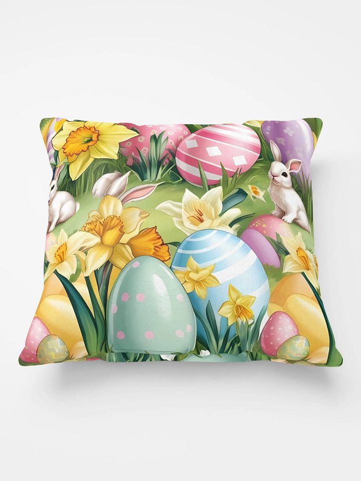 Decorated Easter Eggs, Floral All-Over Print Pillow product image (1)