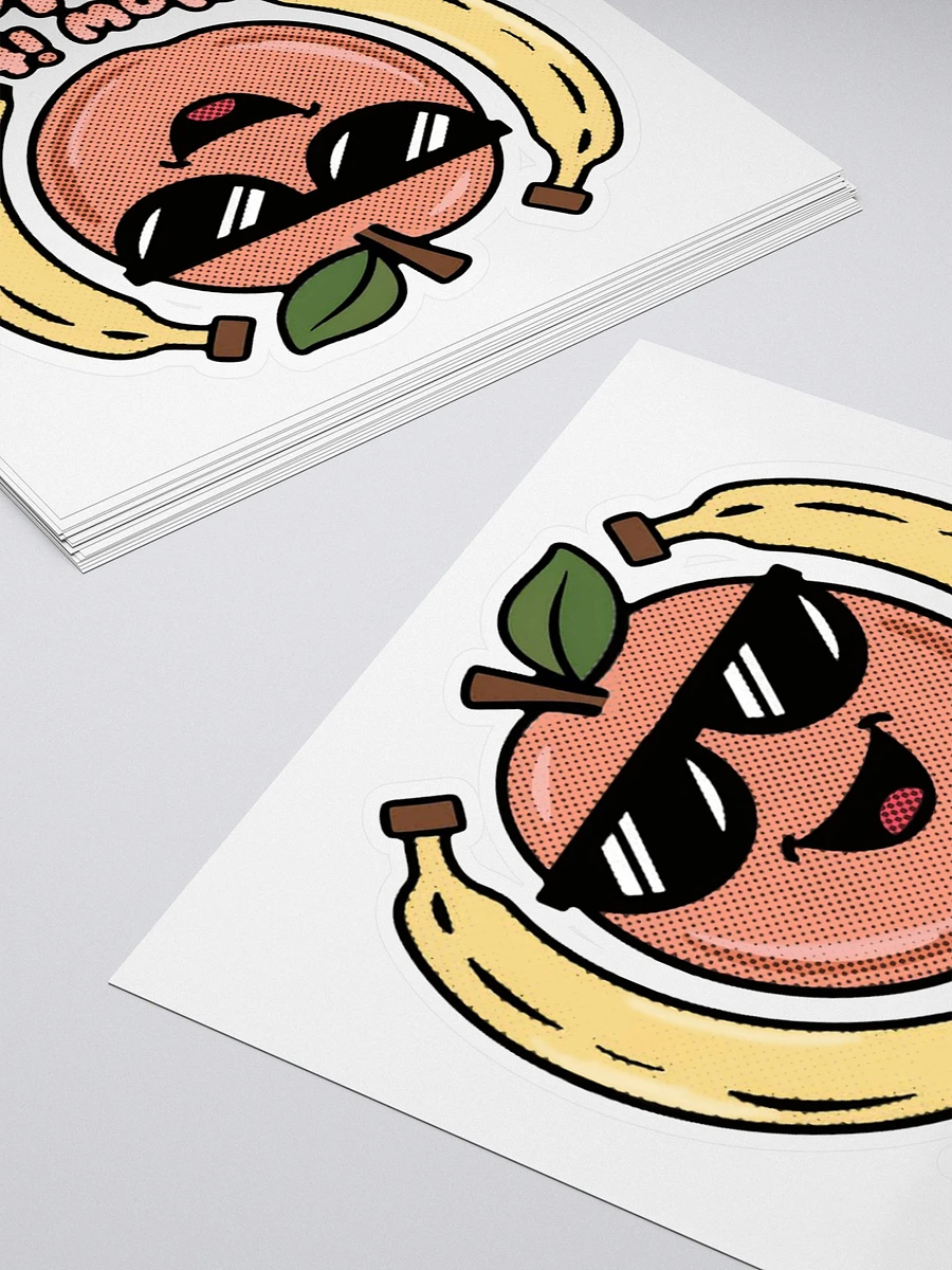 A peach and two bananas sticker hotwife innuendo product image (11)