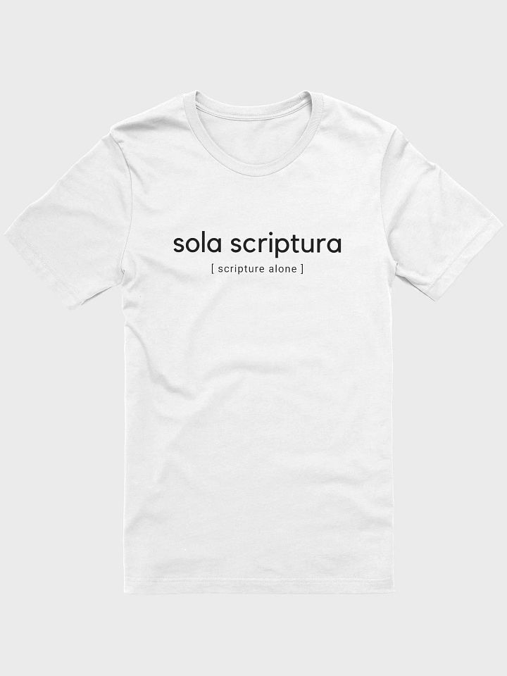 Scripture Alone - Unisex White product image (1)