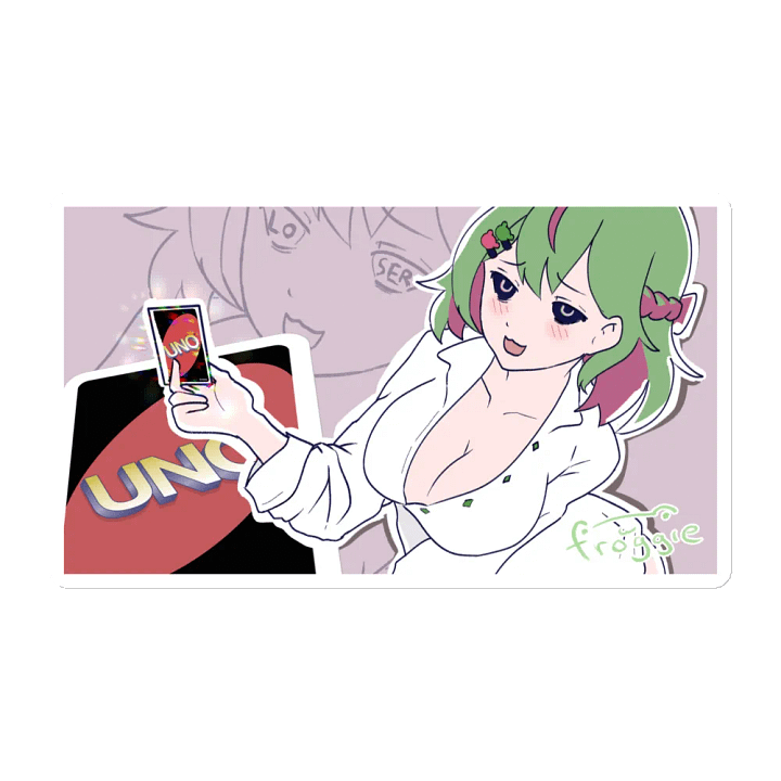 UNO! Nice Try Froggie Digitally Signed Magnet product image (1)
