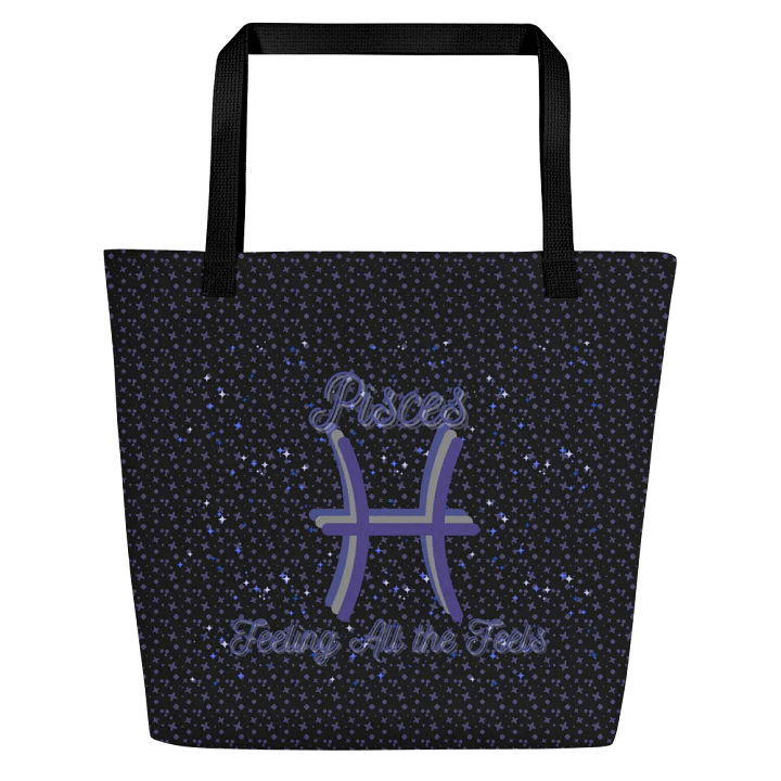Pisces, Feeling All the Feels, Black Tote product image (1)