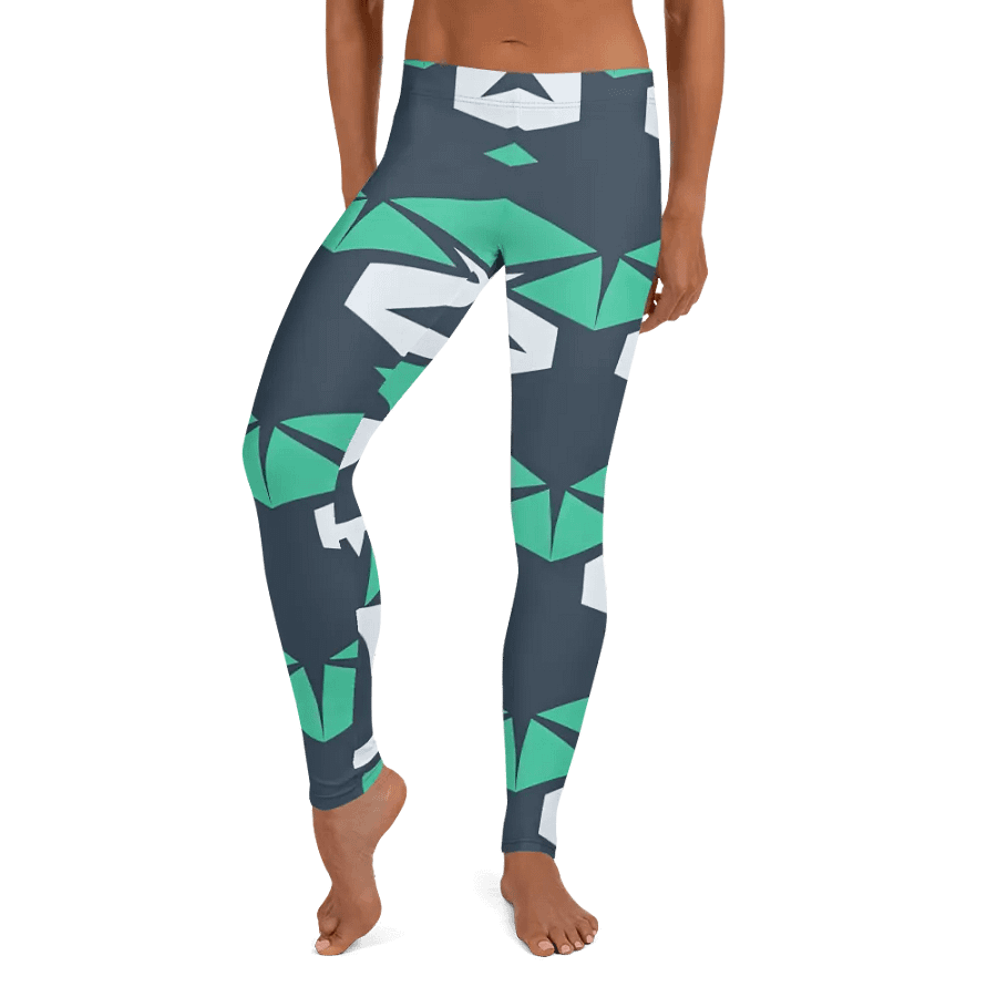 Symmetric Green Arrow All-Over Leggings product image (9)