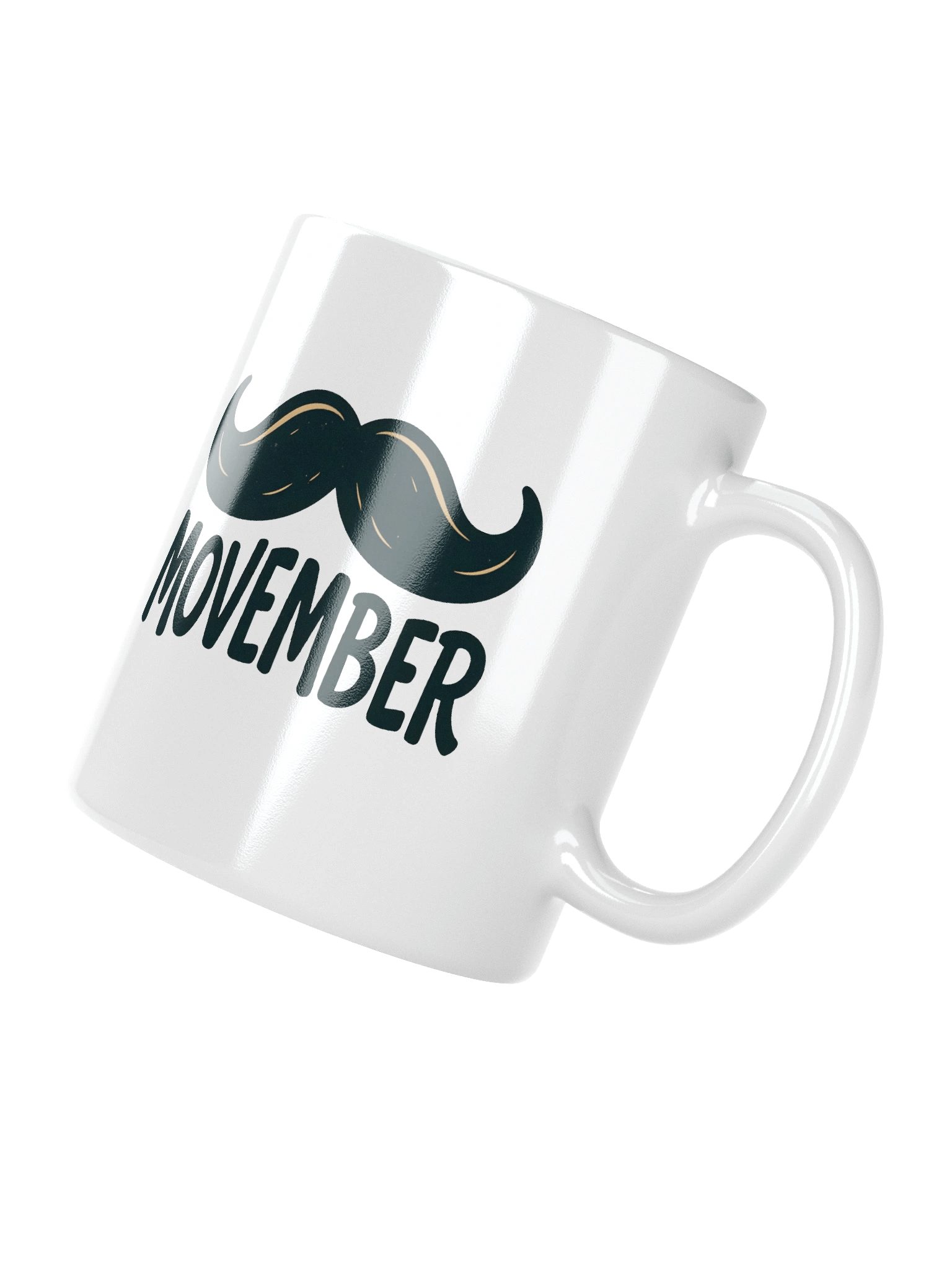Classic Movember Moustache Mug - Men's Health Awareness Coffee Cup product image (7)