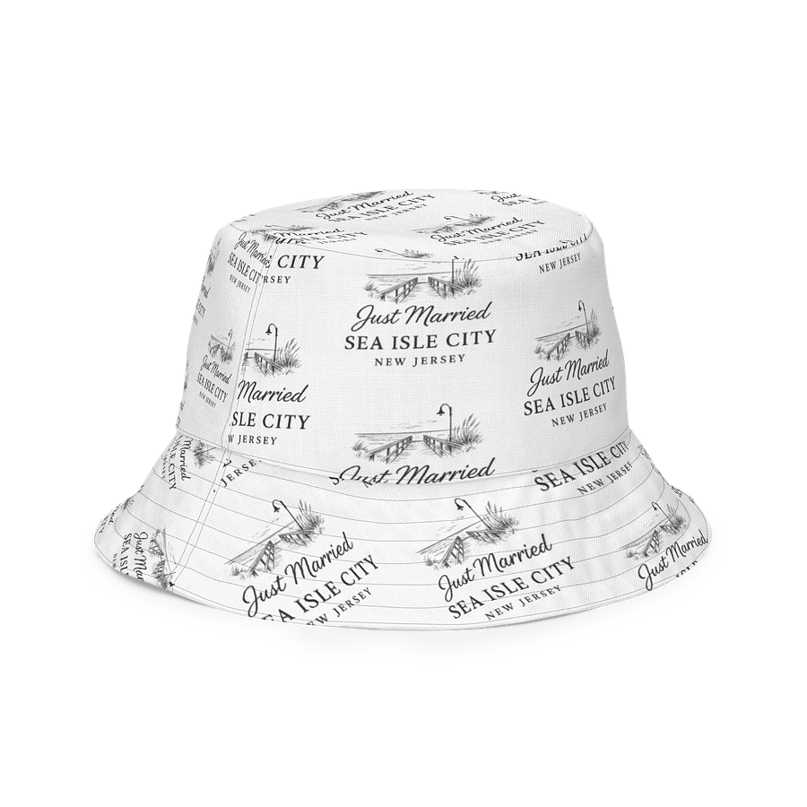 Sea Isle City NJ "Just Married" Bucket Hat product image (6)