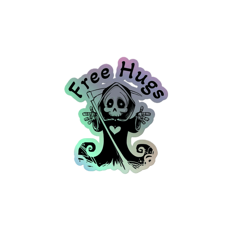 Free Hugs Reaper Holographic Sticker product image (2)