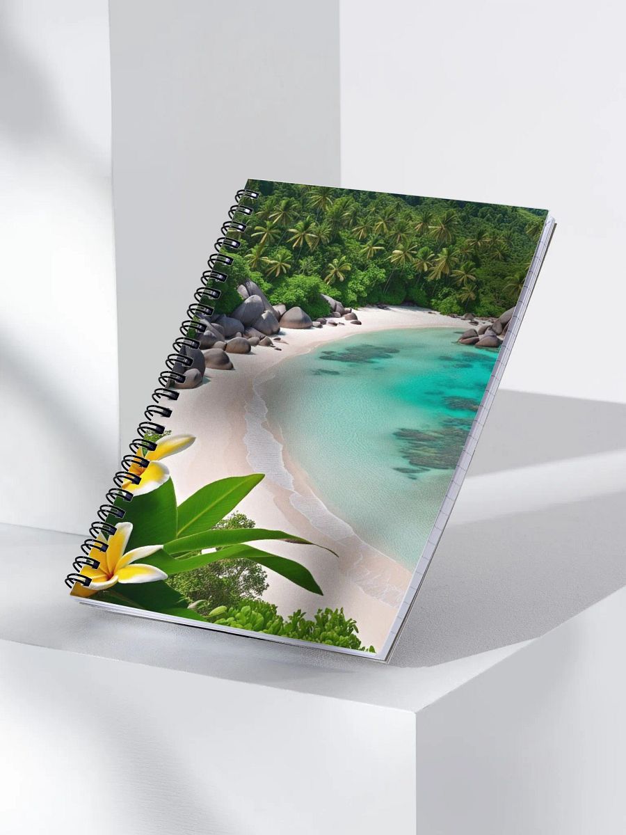 Notebook with beach scene - Dot Grid Journal product image (3)