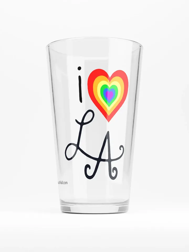 i ❤️ LA Pint Glass ~ Rainbow product image (1)