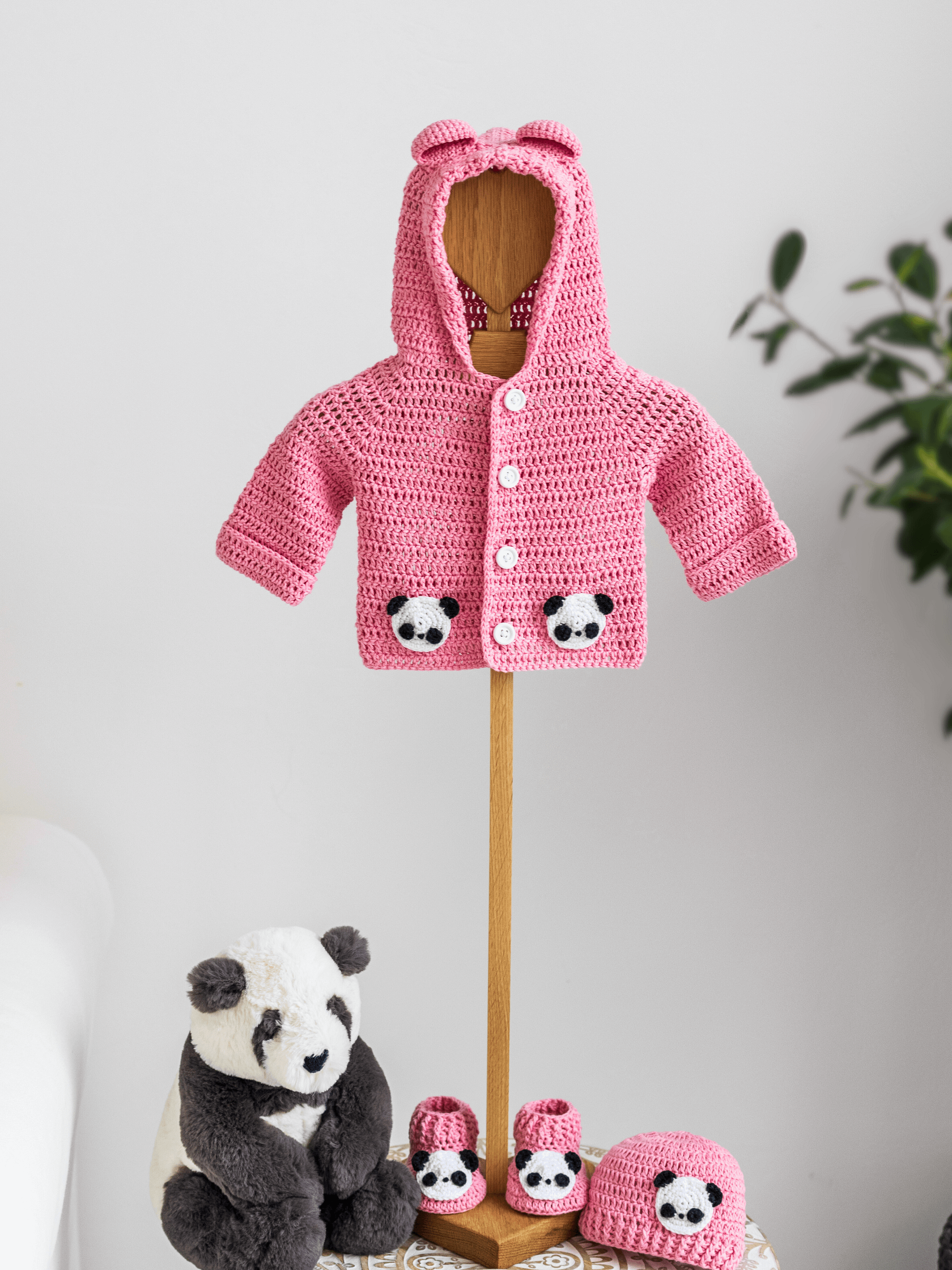 Crochet Pattern: Panda Baby Hoodie product image (9)