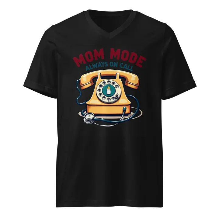 Mom Mode On Call Vintage v-neck Tee product image (1)