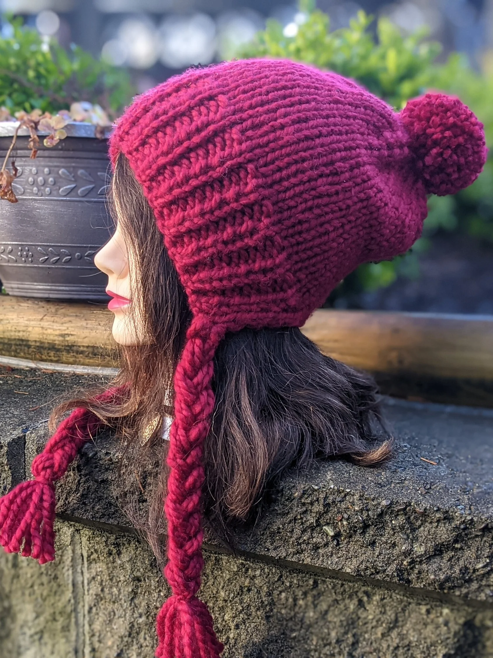 Red Riding Hood Knit Hat Pattern product image (1)