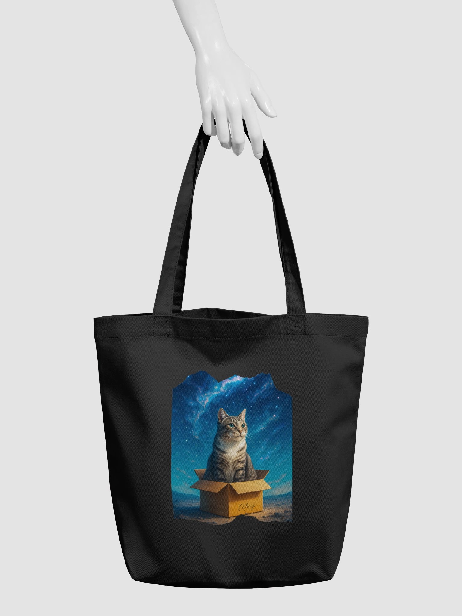 Eco-friendly tote bag: Catnip Cat product image (3)