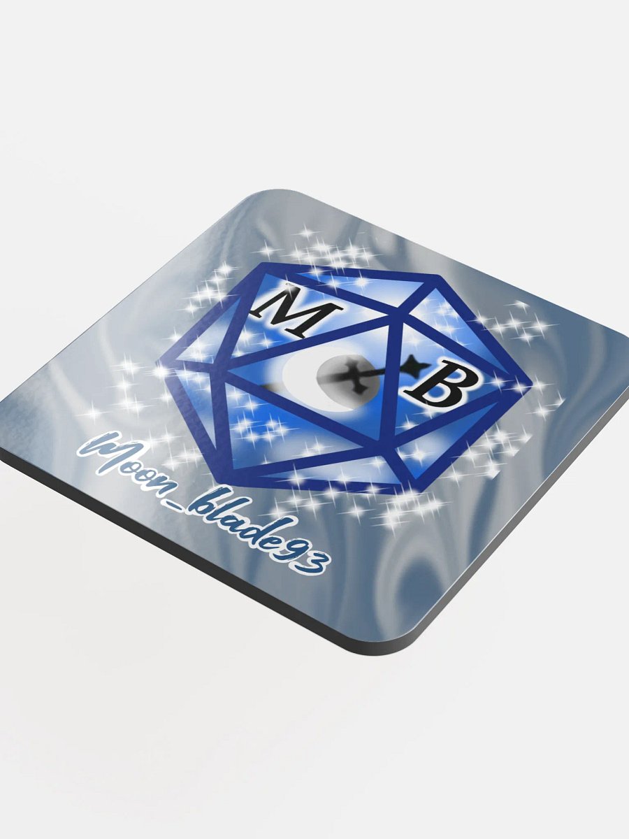 Moonblade D20- Glossed Cork Coaster product image (4)