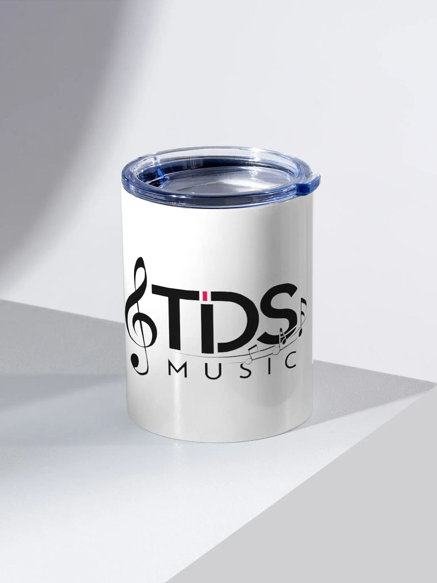 TDS Music 10oz Insulated Stainless Steel Tumbler with Exclusive Musical Design - White product image (2)