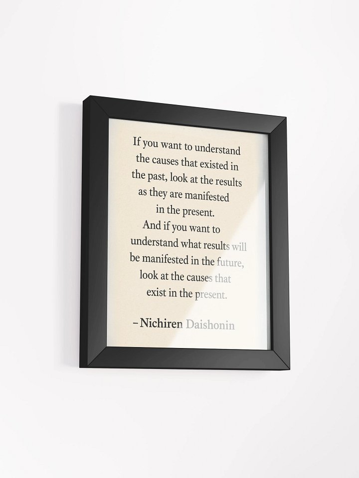 Nichiren Daishonin Quote – Framed Poster for Daily Inspiration product image (19)