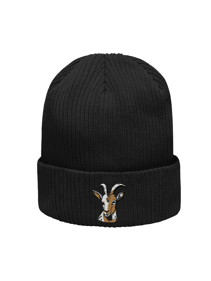 Goat Head Embroidered Organic Beanie product image (6)