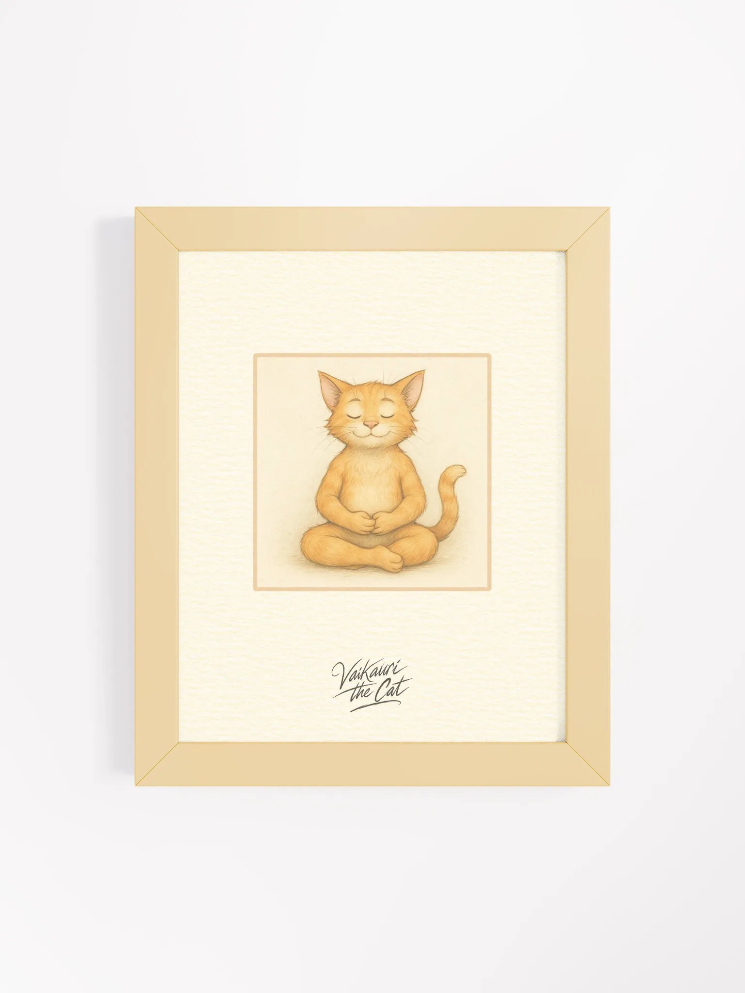 Vaikauri the Cat Meditation Framed Artprint product image (8)