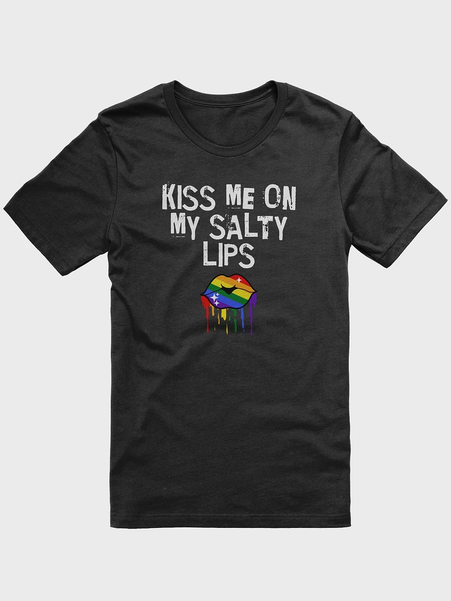 LGBTQ+ T-Shirt - Kiss Me On My Salty Lips - Rainbow (dark) product image (8)