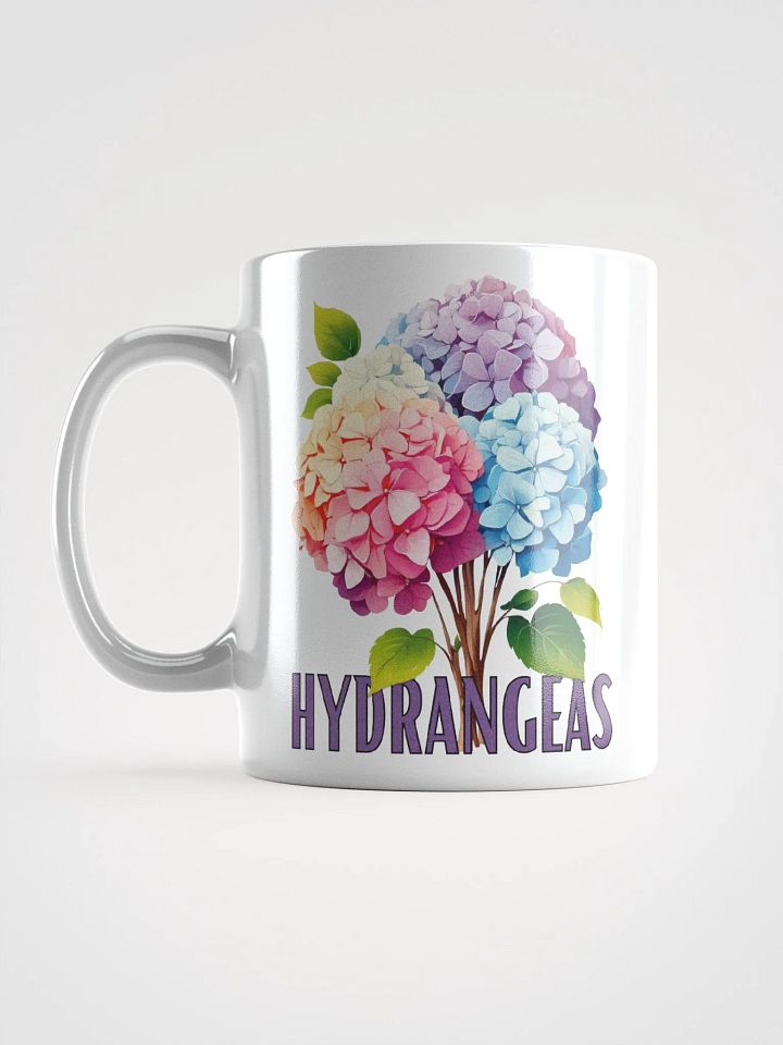 Floral Graphic | White Coffee Mug | Hydrangeas product image (1)