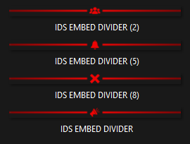 Ruby Red Embed Divider Bars product image (1)