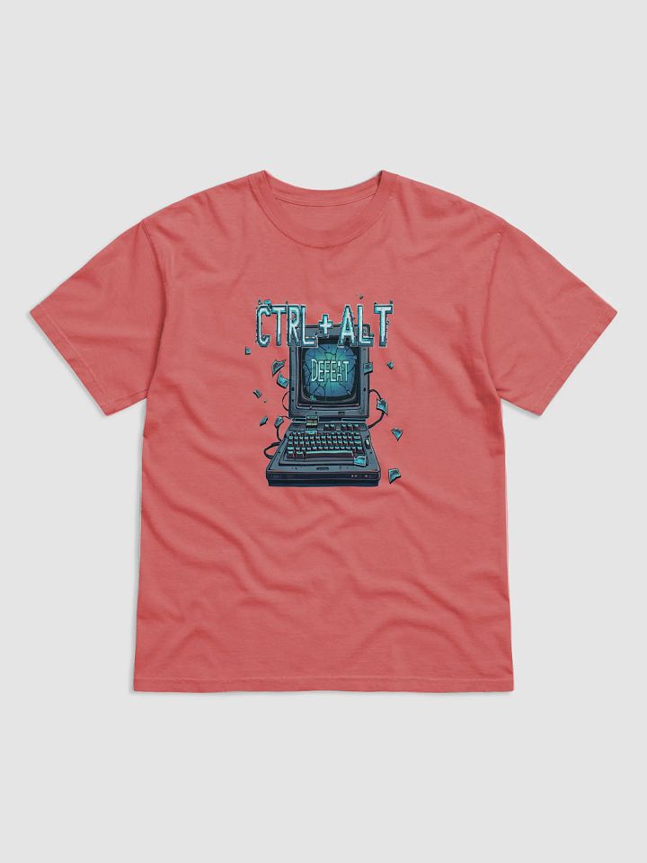 CTRL + ALT + DEFEAT T-Shirt – Retro Tech Rage Tee for Gamers & Geeks product image (1)