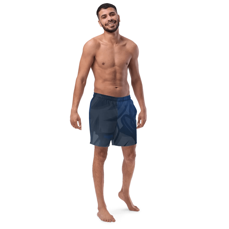 maillot de bain bleu avec design product image (3)