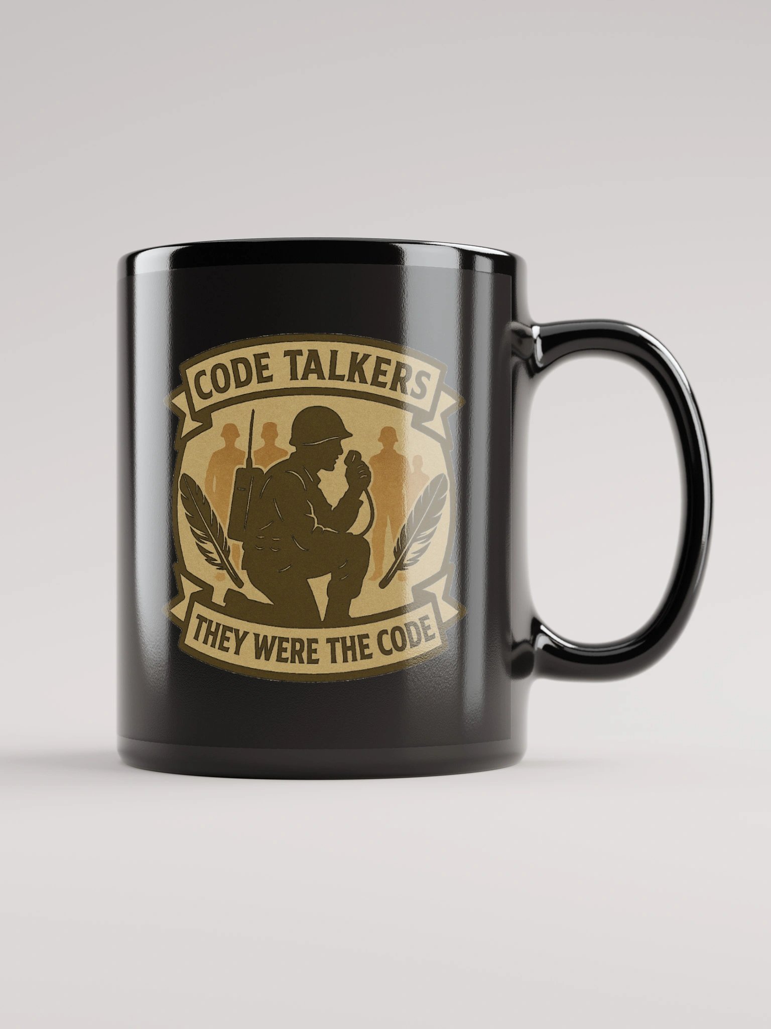 Code Talkers Mug - "They Were the Code" Black Edition product image (1)