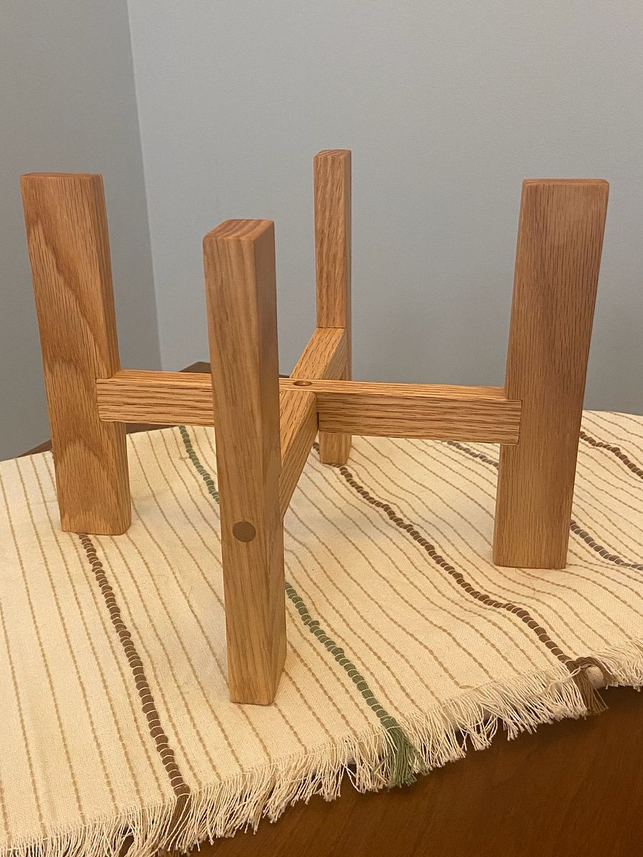 Oak Plant Stand product image (1)