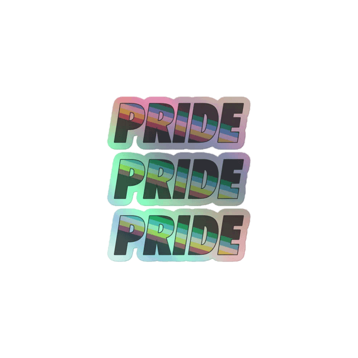 Disability Pride holographic stickers product image (1)