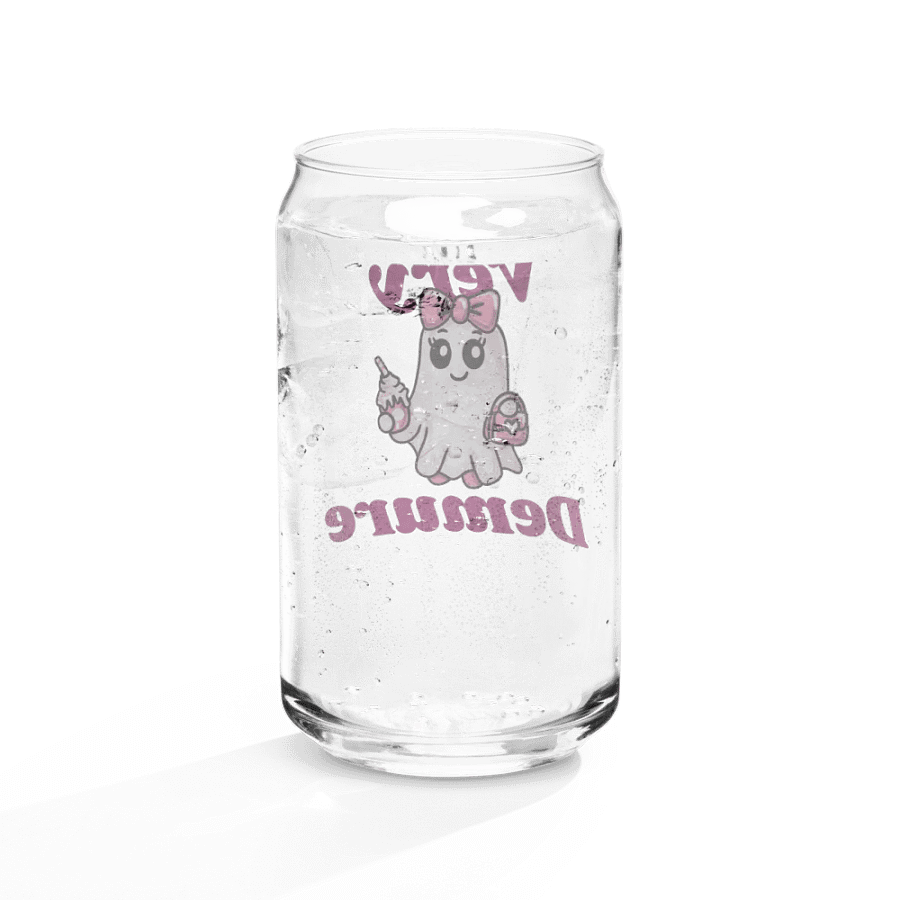 Very Demure Cute Ghost 16oz Can-Shaped Drinking Glass product image (12)