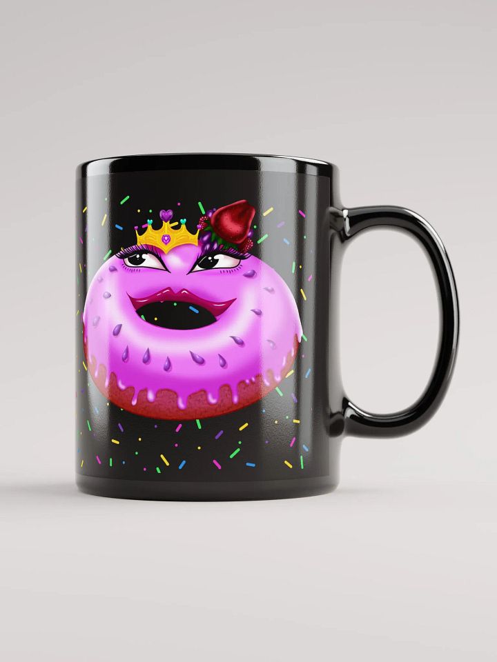 Queen of the Donuts Black Mug product image (1)