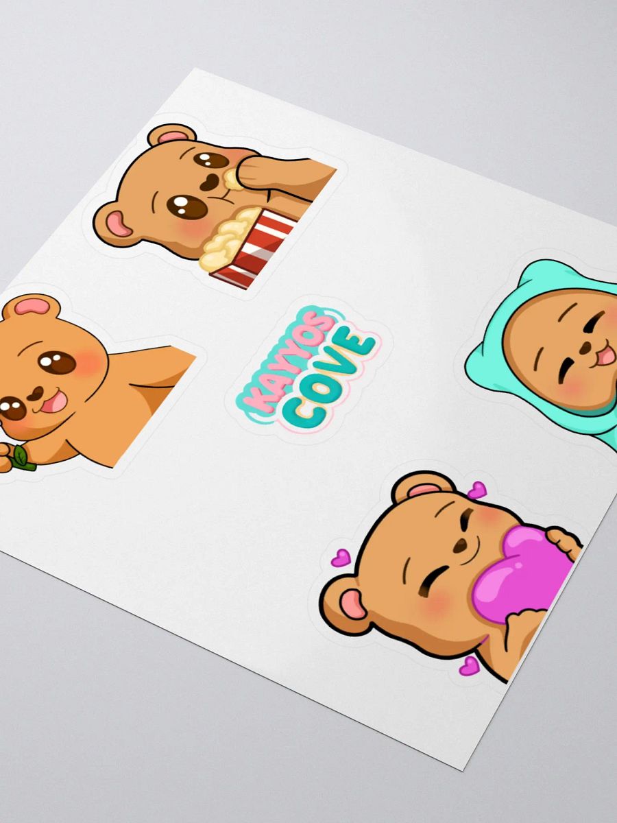 Adorable Bear Cub Affection Stickers product image (3)