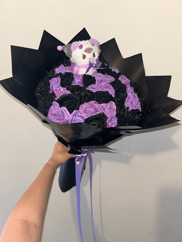 Purple & Black Glitter Bouquet product image (1)