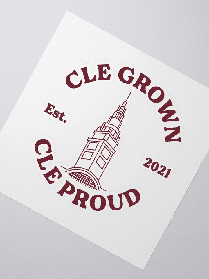 Cleveland Grown, Cleveland Proud Sticker (Basketball Edition) product image (2)