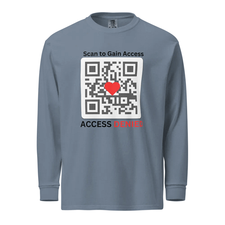 Denied Love QR Code Long Sleeve Shirt product image (1)