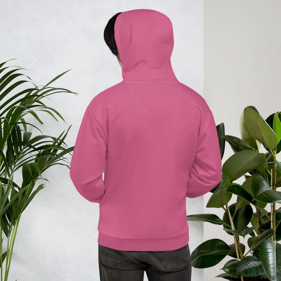 Plain Muted Blush Pink True Summer Unisex Recycled Polyester Heavyweight Premium Hoodie by Treasure Pie product image (11)
