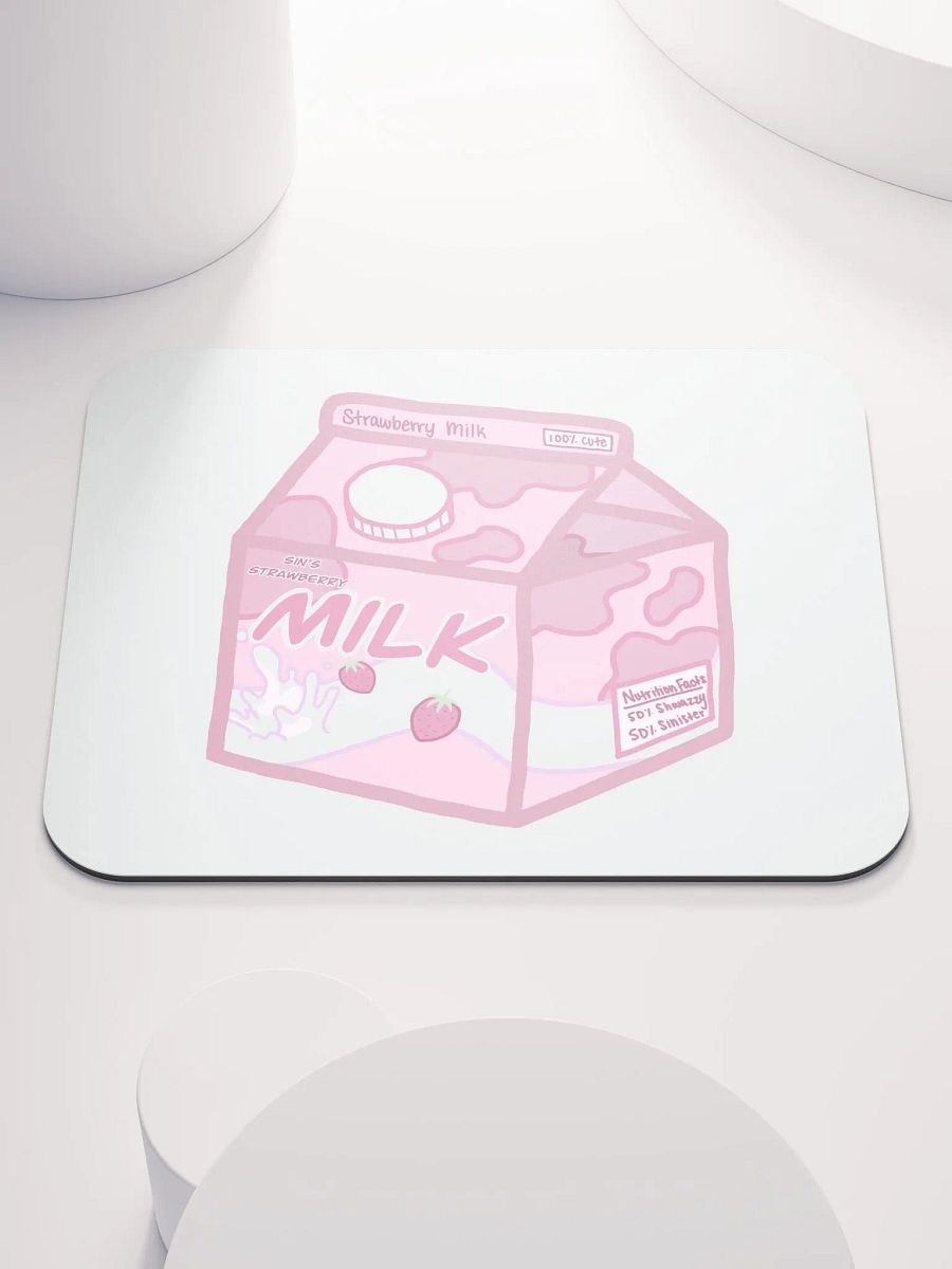 SinisterSushii Strawberry Milk Mousepad product image (1)