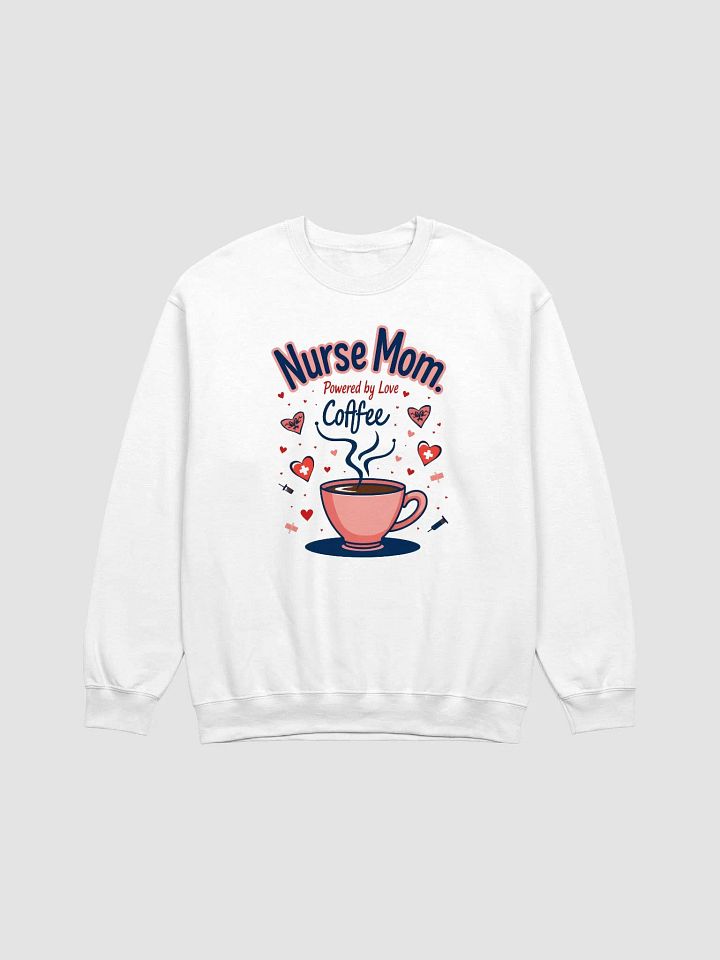Nurse Mom Love & Coffee Crewneck Sweatshirt product image (3)