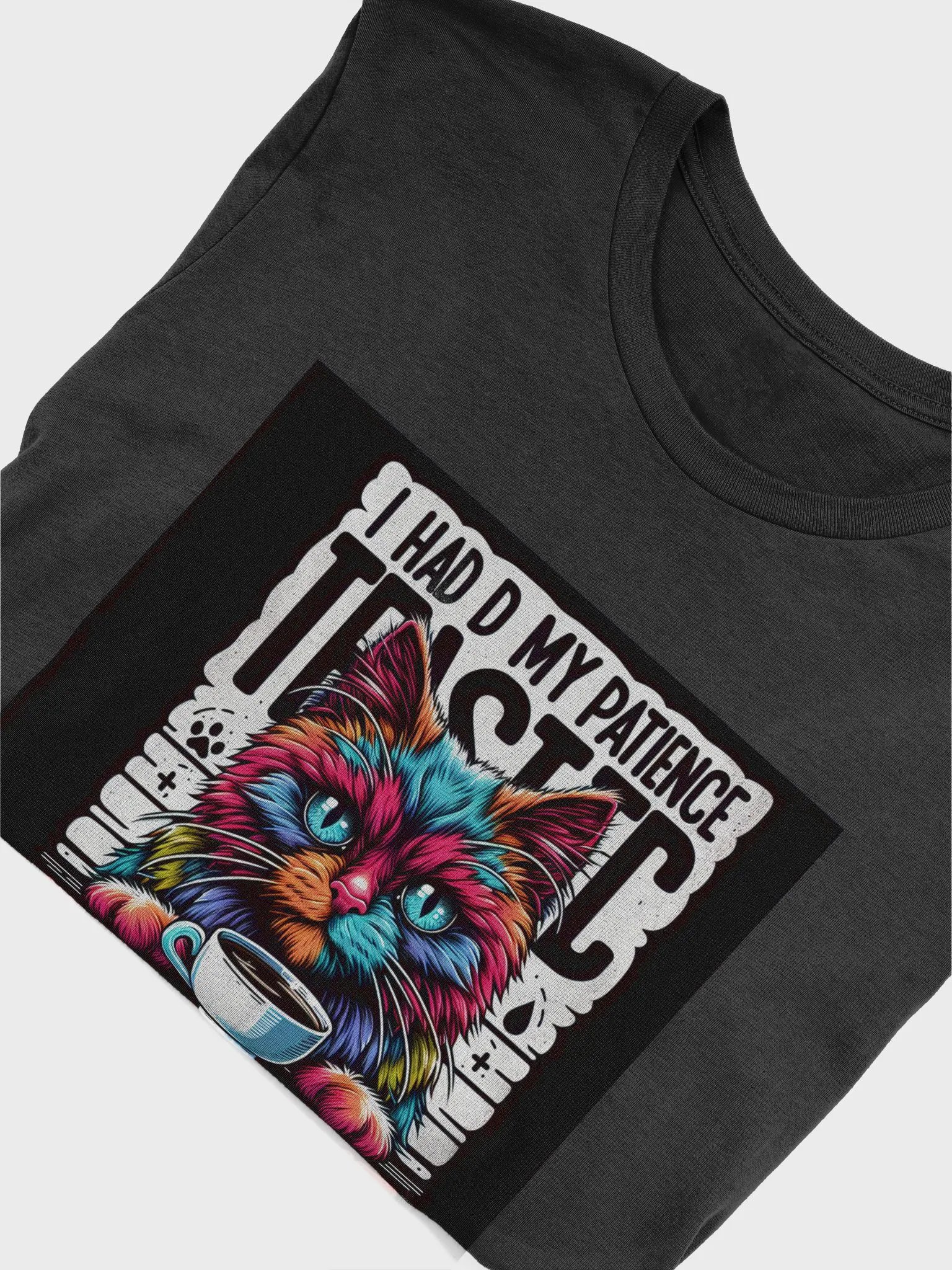 Negative Patience Cat Coffee T-Shirt product image (5)