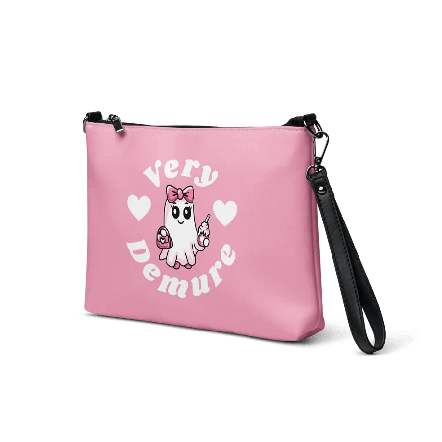 Very Demure Cute Ghost Design Flip-Sided Faux Leather Crossbody Bag product image (4)