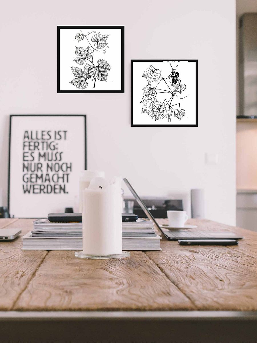 Botanical Bliss Canvas Art - Grape Leaves product image (4)