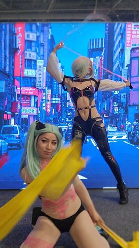 💗💙U and I 💙💗
Rebecca x Lucy 
Flow arts cosplay collab
#cyberpunkedgerunners #cyberpunkcosplay #lucycosplay #flowarts