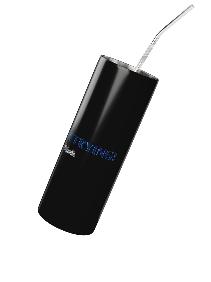 Eco-Friendly Stainless Steel Tumbler Set With "I'M TRYING!" message product image (3)