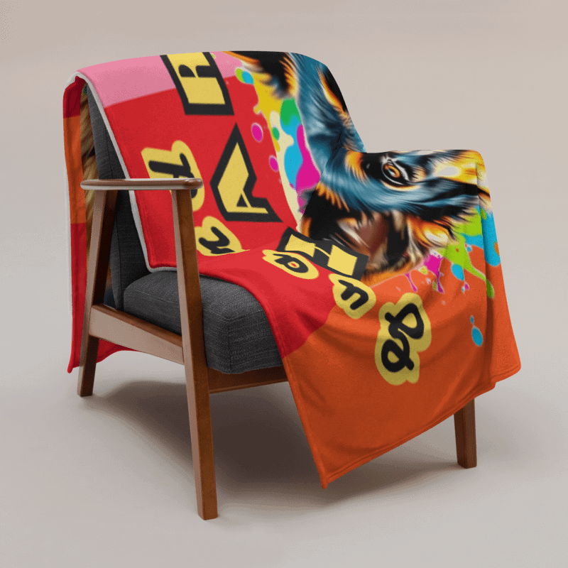 THROW BLANKET - GERMAN SHEPPARD - GUARD HARD LOVE HARDER product image (3)